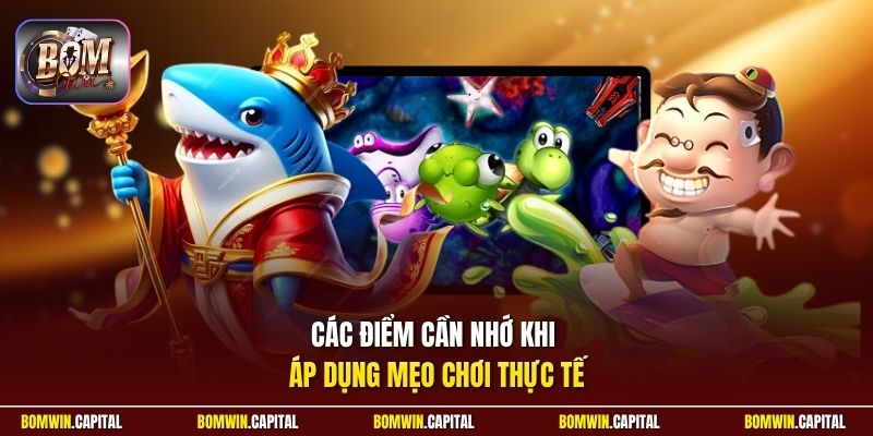 Các điểm cần nhớ khi áp dụng mẹo chơi thực tế